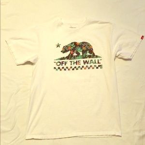 VANS ORIGINAL CLASSIC TEE. FLOWERED CALI BEAR. MED